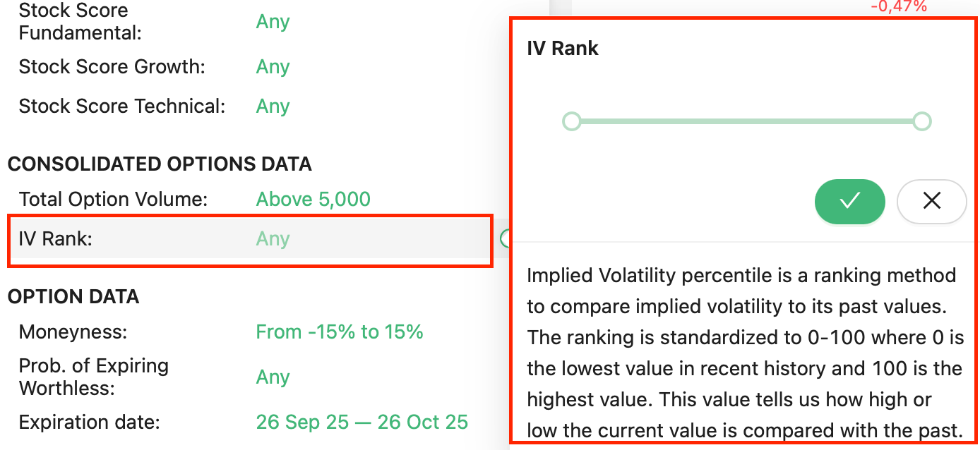 iv rank