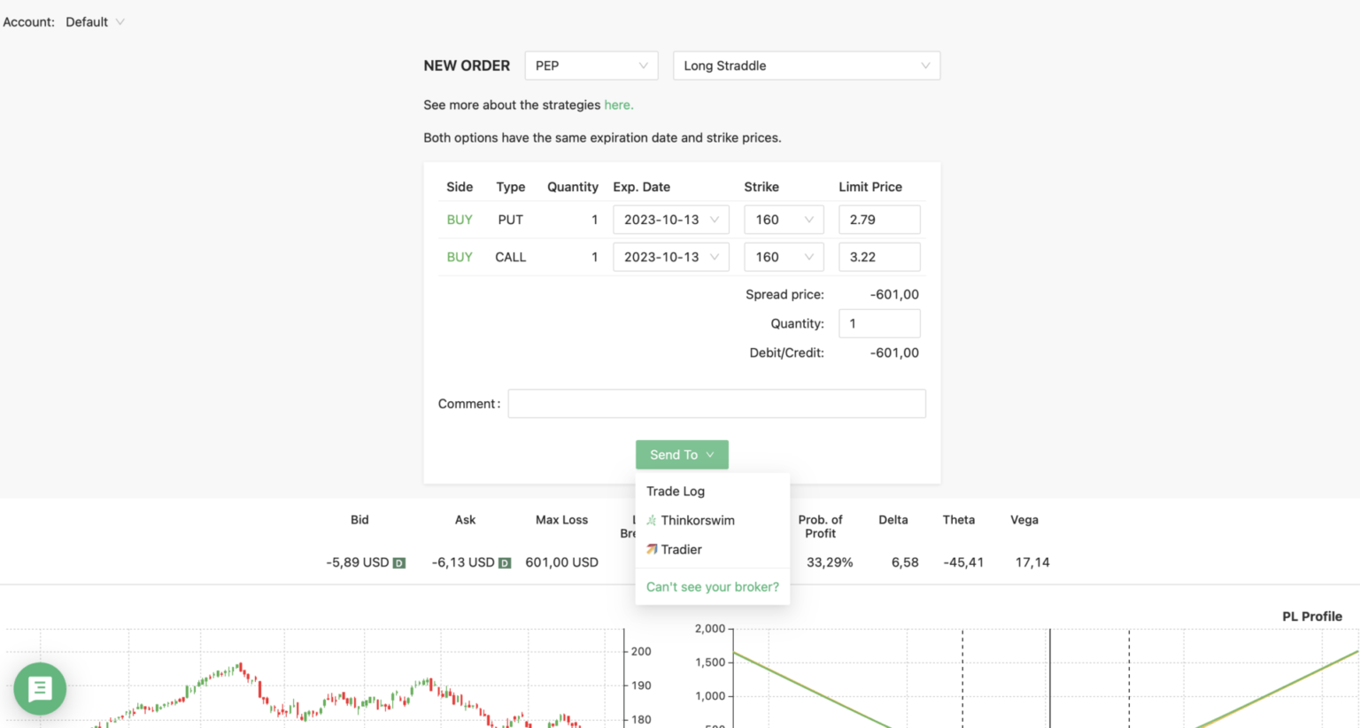 scanner earnings send to trade